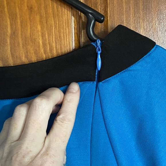 Star Trek Blue Starfleet Tunic Dress with Black Collar NWOT - Picture 8 of 11